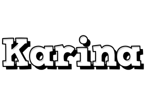Karina snowing logo