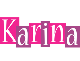 Karina whine logo