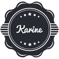 Karine badge logo