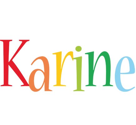 Karine birthday logo