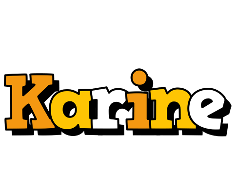 Karine cartoon logo