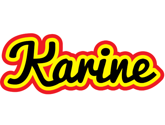 Karine flaming logo