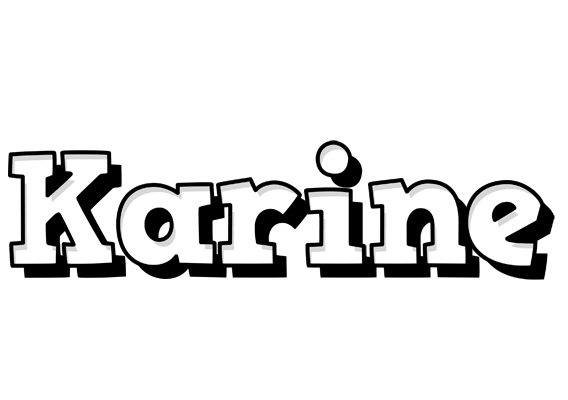 Karine snowing logo
