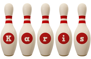 Karis bowling-pin logo