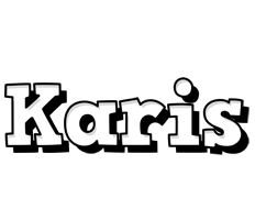 Karis snowing logo