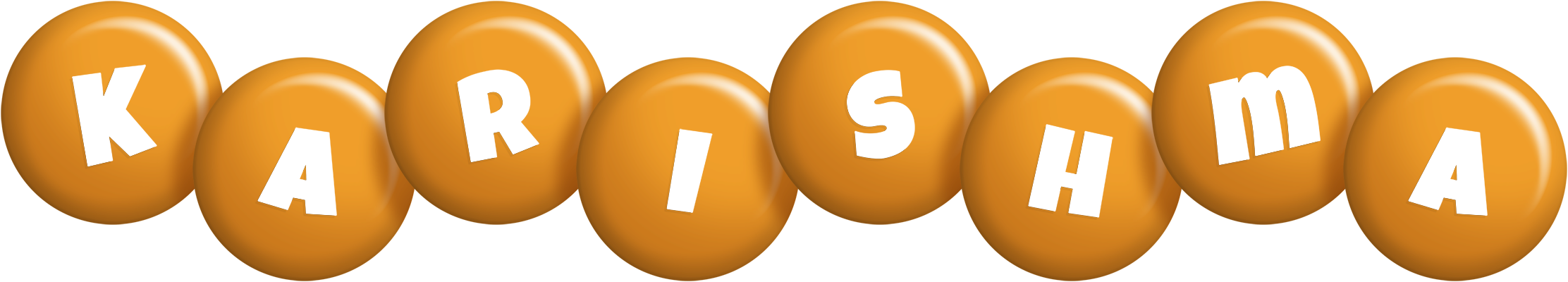 Karishma candy-orange logo