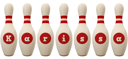 Karissa bowling-pin logo