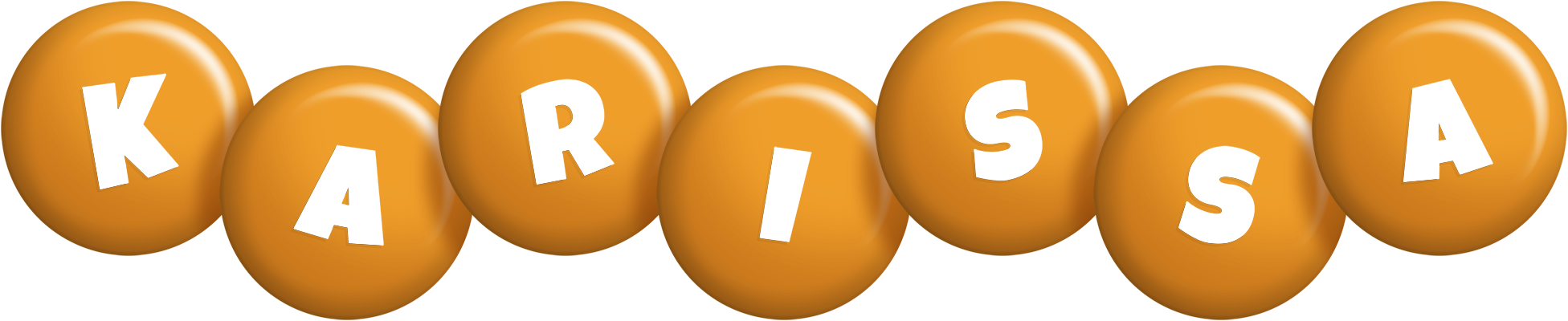 Karissa candy-orange logo