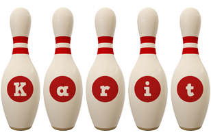 Karit bowling-pin logo