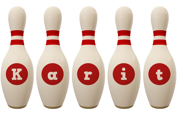 Karit bowling-pin logo