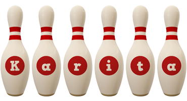 Karita bowling-pin logo