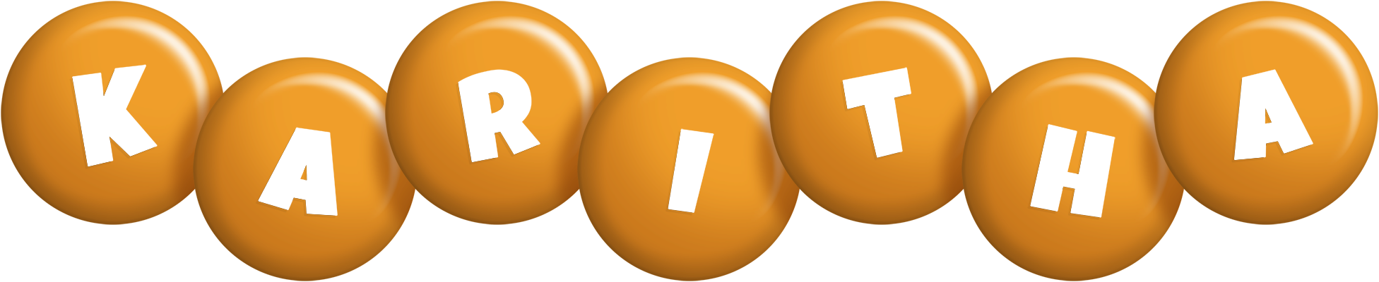 Karitha candy-orange logo