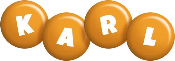 Karl candy-orange logo