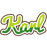 Karl golfing logo