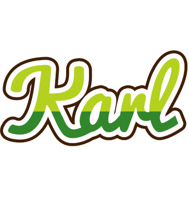 Karl golfing logo