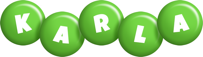 Karla candy-green logo