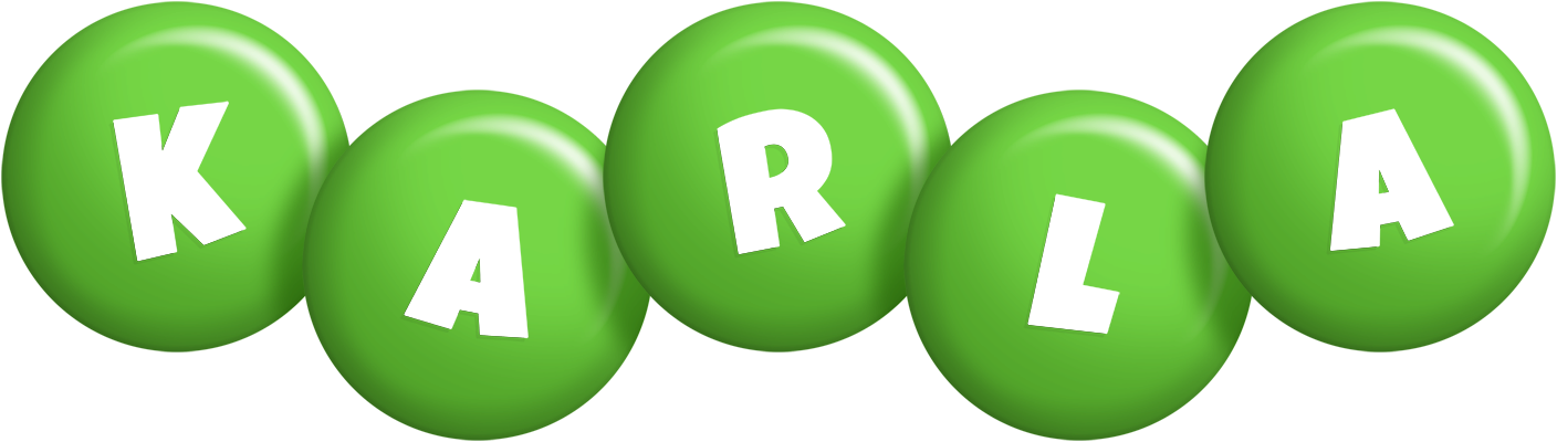 Karla candy-green logo
