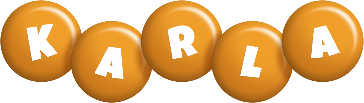 Karla candy-orange logo
