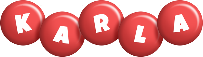 Karla candy-red logo