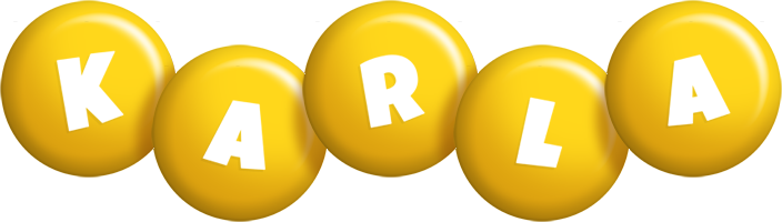 Karla candy-yellow logo