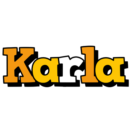 Karla cartoon logo