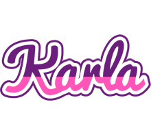 Karla cheerful logo
