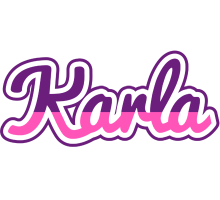Karla cheerful logo