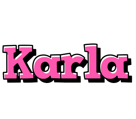 Karla girlish logo