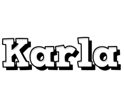 Karla snowing logo