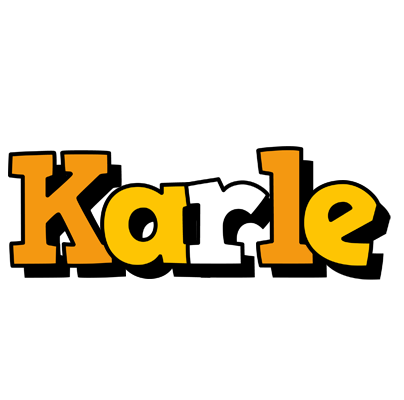 Karle cartoon logo
