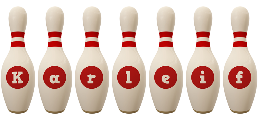 Karleif bowling-pin logo