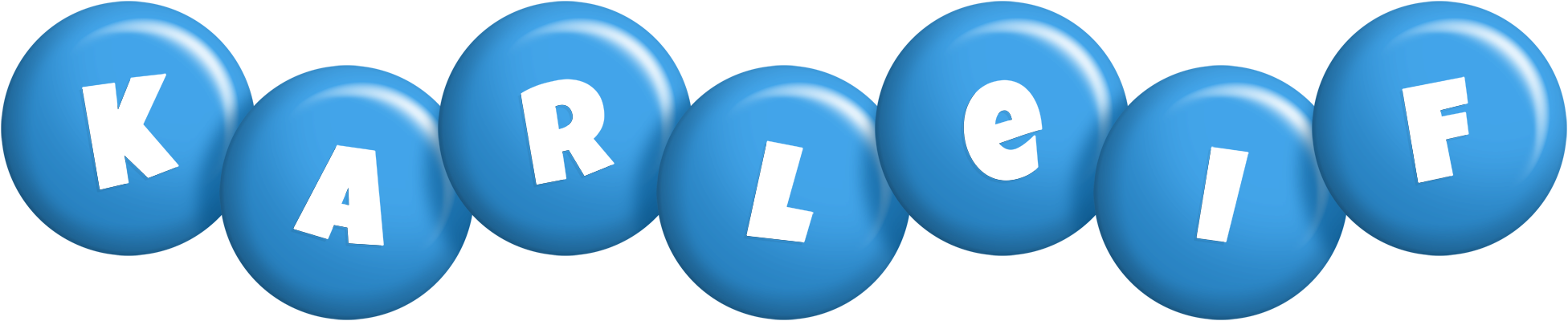 Karleif candy-blue logo