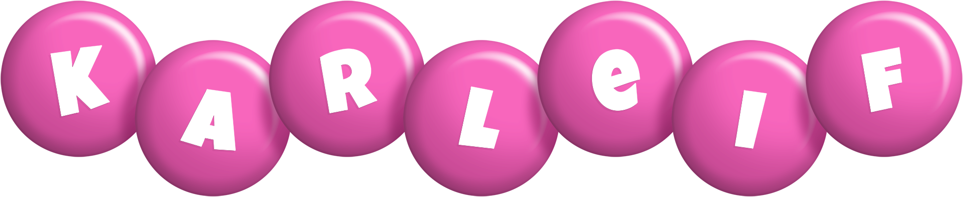 Karleif candy-pink logo