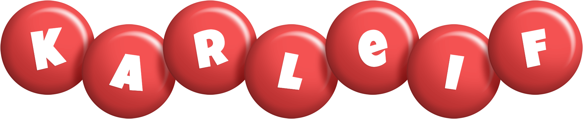 Karleif candy-red logo
