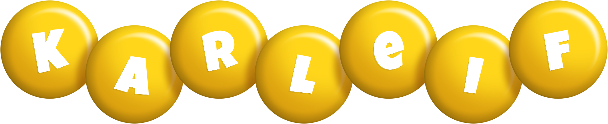 Karleif candy-yellow logo
