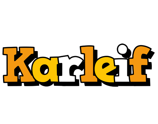 Karleif cartoon logo