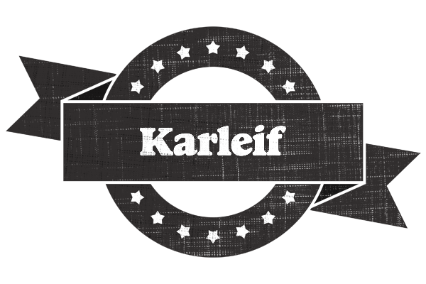 Karleif grunge logo