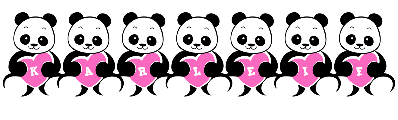 Karleif love-panda logo