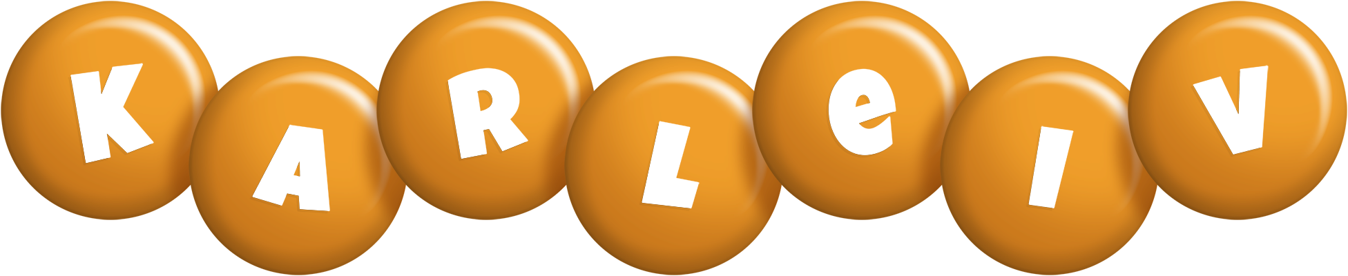 Karleiv candy-orange logo