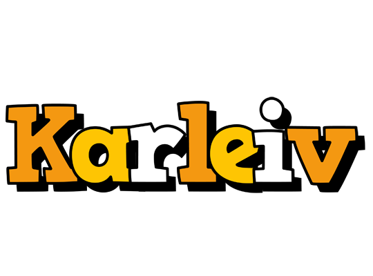 Karleiv cartoon logo
