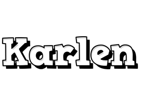 Karlen snowing logo