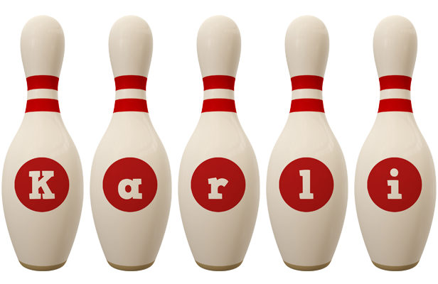 Karli bowling-pin logo