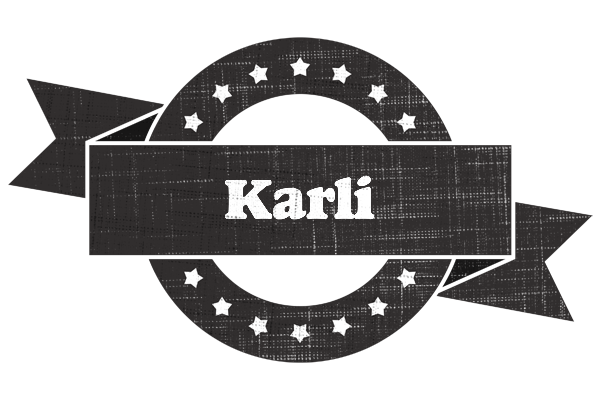 Karli grunge logo