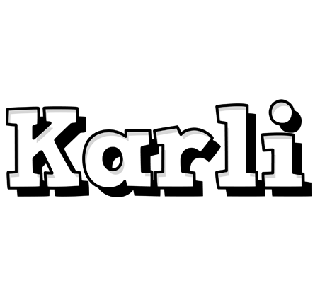 Karli snowing logo