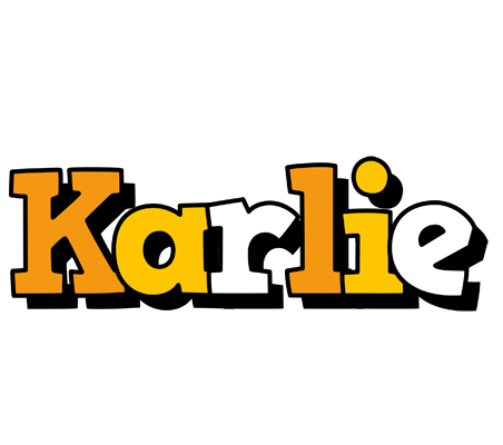 Karlie cartoon logo