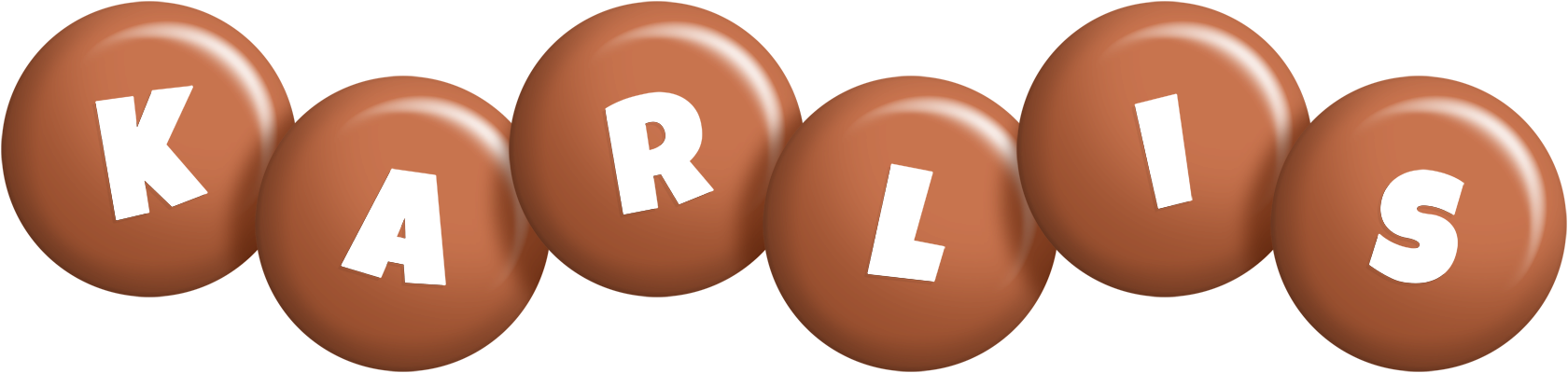 Karlis candy-brown logo