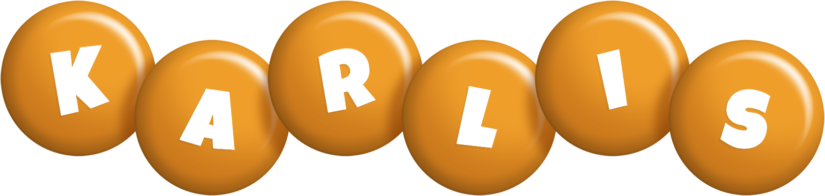 Karlis candy-orange logo