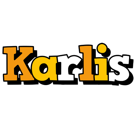 Karlis cartoon logo