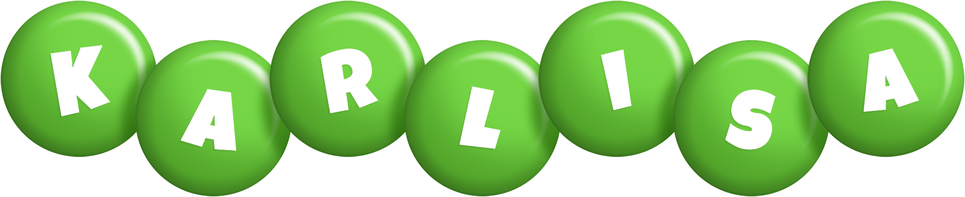 Karlisa candy-green logo