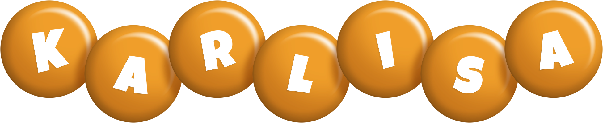 Karlisa candy-orange logo